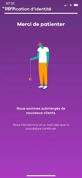 J'étais là tôt le matin donc je pense qu'il n'y avait pas beaucoup d'opérateurs disponibles