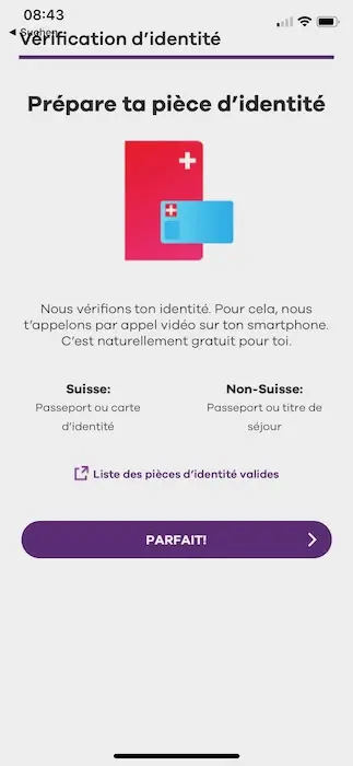Pré-requis concernant la pièce d'identité