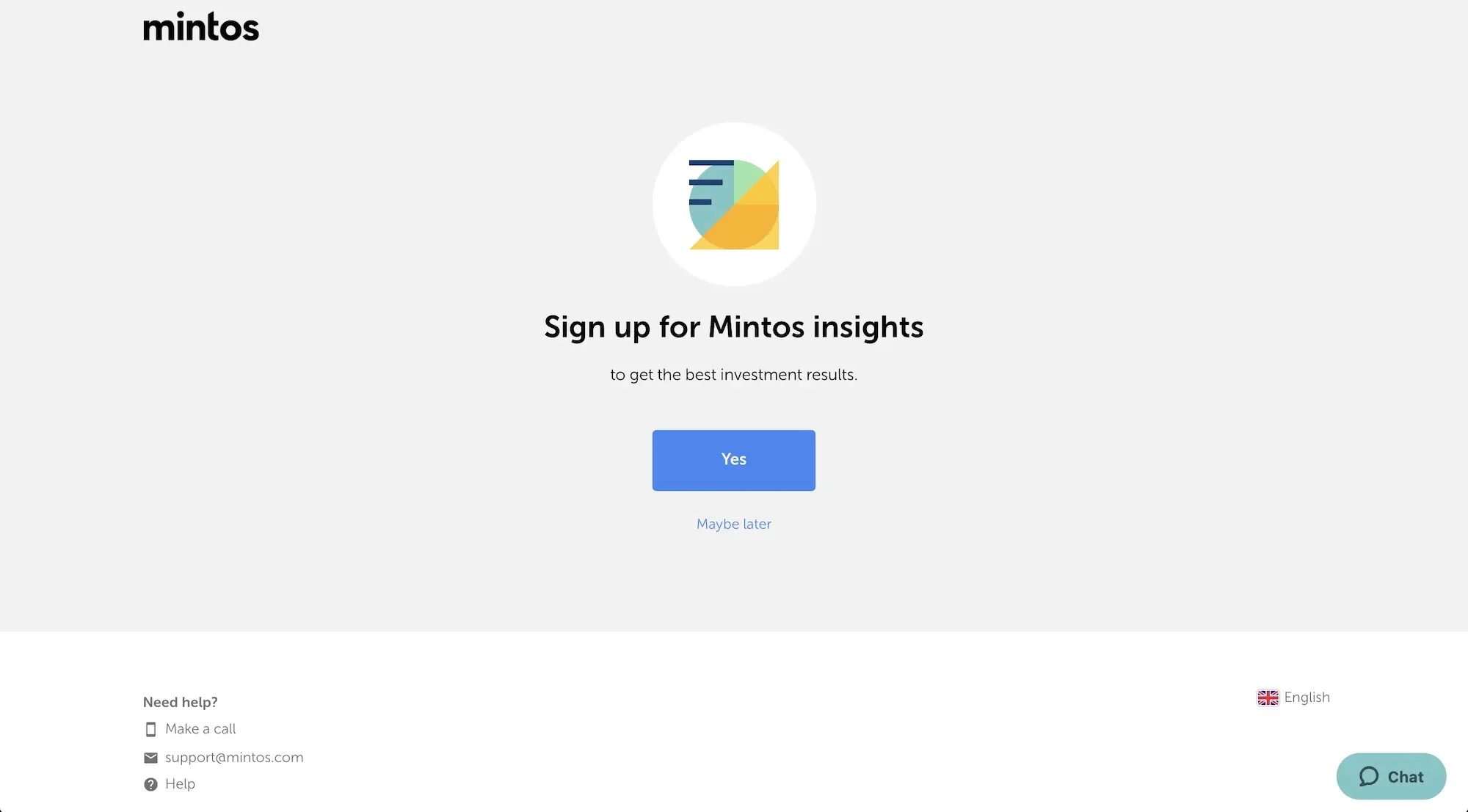 In case you've changed your mind since the last screen concerning their newsletter, they ask you again if you want it... Click on 'Maybe later'
