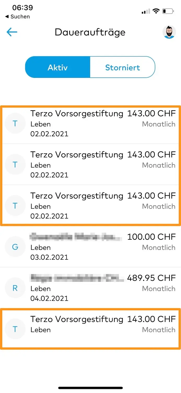 And I repeated the operation three more times to achieve this result in my mobile app Zak