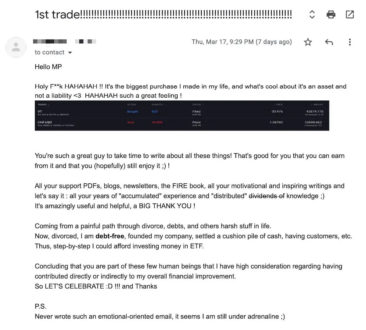 The testimonial of an alumni of the 'Swiss Investor Program' (17.03.2022)