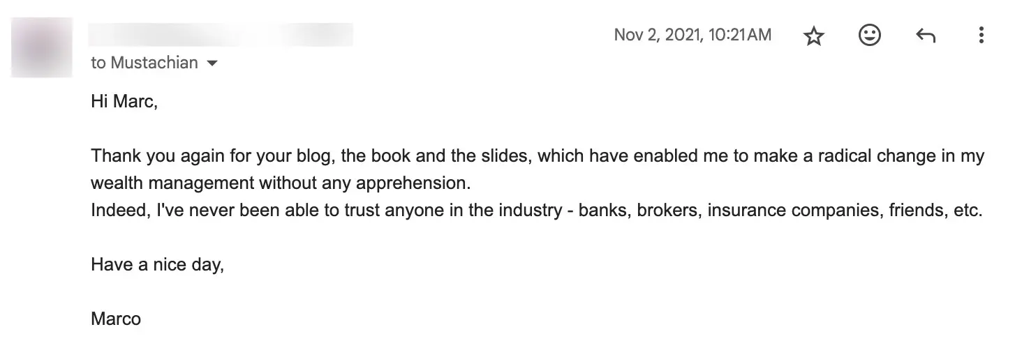 Testimonial of Marco